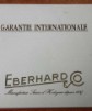 Eberhard & Co. libretto di certificato garanzia depoca garantie internationale